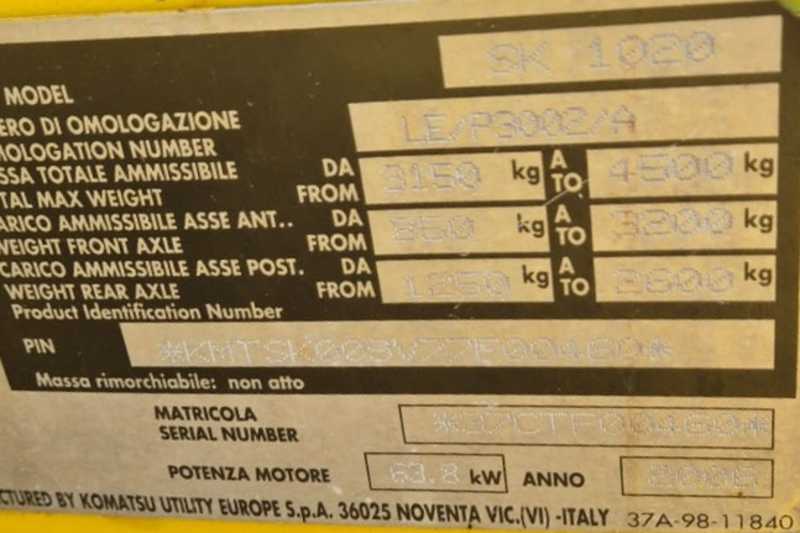 OmecoHub - Immagine KOMATSU SK1020